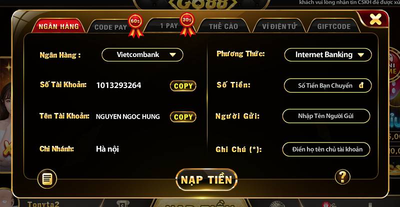 Cách mở tài khoản game an toàn (Nohu) - Nohu